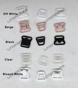 Maternity Breastfeeding Nursing Bra Straps Clips Clasps Hook Tops 12*15mm Nylon - Picture 1 of 12