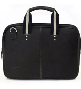 Jack By Jill-e Design Jack Savoy leather 15” laptop portfolio case briefcase - Afbeelding 1 van 6