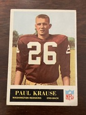 1965 PHILADELPHIA #189 PAUL KRAUSE ROOKIE CARD RC VINTAGE EX+ CONDITION HOF