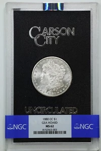 1880-CC $1 GSA Morgan Silver Dollar MS62 NGC 8152563-003 with Box & COA - Picture 1 of 10