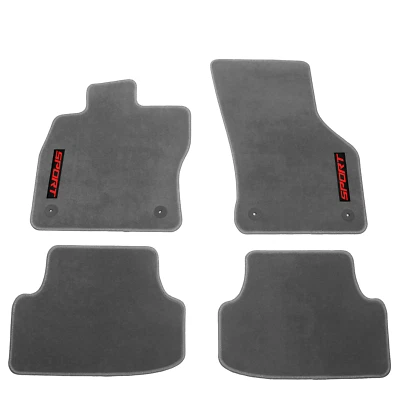 Fits 15-23 Volkswagen GTI/ Golf Gray Nylon Floor Mat Carpet Front & Rear 4PCS Foto 1 de 4