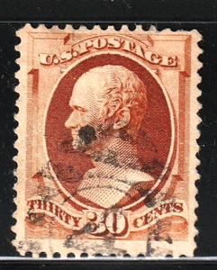 #217 US 30 CENT ORANGE BRAUN HAMILTON - GEBRAUCHT - N/G - GUT - SEHR GUTER ZUSTAND - Bild 1 von 1