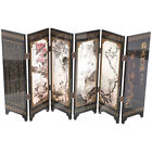 Vintage Chinese Painting Folding Screens 6 Panel Home Decor