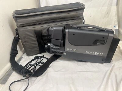 SHARP VL-L72U TWIN SLIM CAM with CASE  (No Charger PARTS or REPAIR - Image 1 of 4