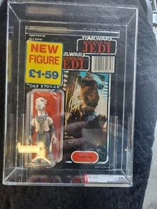 ROTJ Unpunched MOC Palitoy Tri-Logo Yak Face AFA 75 - Picture 1 of 5