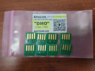 8 x Toner Chip (1754- 1757) for Xerox AltaLink C8100 C8130, C8135 Refill (DMO) - Image 1 of 2