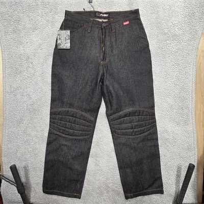 Jeans De Colección Fubu Doble Rodilla Niño Talla 16 Azul Pierna Ancha Sueltos Patinador Y2K Años 90 Foto 1 de 4