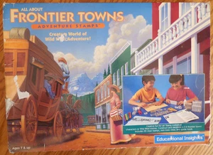 NEW Educational Insights "Frontier Towns Adventure Stamps" Kit w Book Wild West - Picture 1 of 9