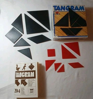 DISCOVERY TOYS TANGRAM 7 PIECES x 2 Sets WITH BOOKLET 200 Puzzles Pictures Spain - Image 1 of 4