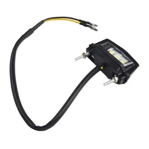 Motorcycle License Plate Light with Screw Holes Maximum Visibility and Safety - Picture 1 of 12