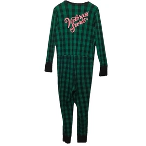 Victoria's Secret Damen Pyjama Karomuster Thermo Einteiler Größe L Loungewear - Bild 1 von 8
