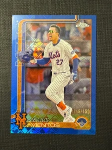 2025 Topps Chrome Logofractor #129 Mark Vientos Blu /150 New York Mets - Foto 1 di 1