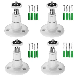 4 PC Arlo Camera Wall Mount Bracket 360° Swivel 90° Tilt for Pro Indoor Outdoor - Picture 1 of 16