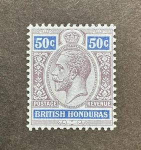 British Honduras SG 107 50c purple & blue/blue MNH - CAT £35 - Bild 1 von 2