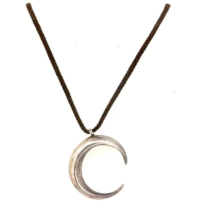 "Collar Luna Media Luna Media Luna Plata Esterlina Robert Lee Morris De Colección 28""" Foto 1 de 4