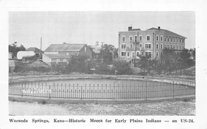 Postcard KS Waconda Springs Sanitarium Mecca For Planes Indians Kansas c1950 - Picture 1 of 2
