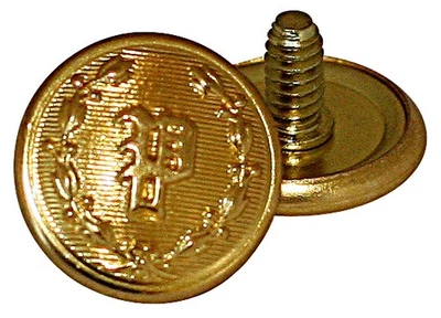 Shoei Replacement Police Buttons with Posts in Gold - Image 1 of 3