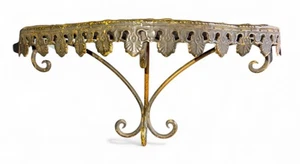 Vintage Wandregal Metall Bambus DESIGN - Bild 1 von 3