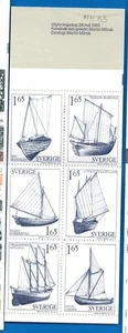 STAMPS SWEDEN-Provincial Sailing Boats, set of 6,booklet, 1981-** - Picture 1 of 2
