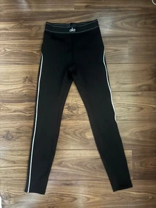 ALO AIRBRUSH LEGGINGS NEW NO TAG M MEDIUM BLACK - Picture 1 of 3