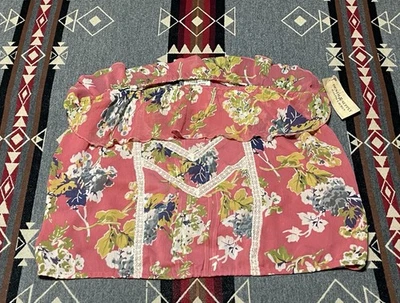 Denim & Supply Ralph Lauren женщин цветочный верхний размер L новый с Ярлыками T37 - Изображение 1 из 4