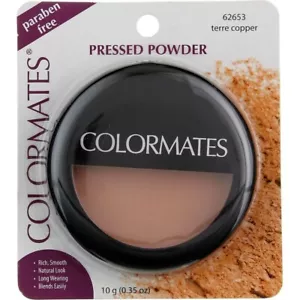 Polvo prensado Colormates - cobre Terre #62653 libre de parabenos 10 g/0,35 oz - Imagen 1 de 3