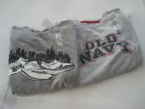 Boys Lot of 2 Shirts Gray Size 6/7 New - Picture 1 of 3