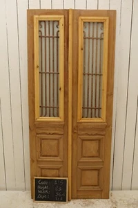 VINTAGE DOUBLE FRENCH METAL DOOR A15 - Picture 1 of 5