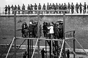 New 5x7 Photo: Adjusting Ropes for Hanging Execution of Lincoln Conspirators - Picture 1 of 1