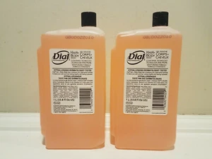 2 count Dial Hair Shampoo Body Wash 1 Liter Refill Bottles 2x 1L * NEW Sealed - Picture 1 of 2