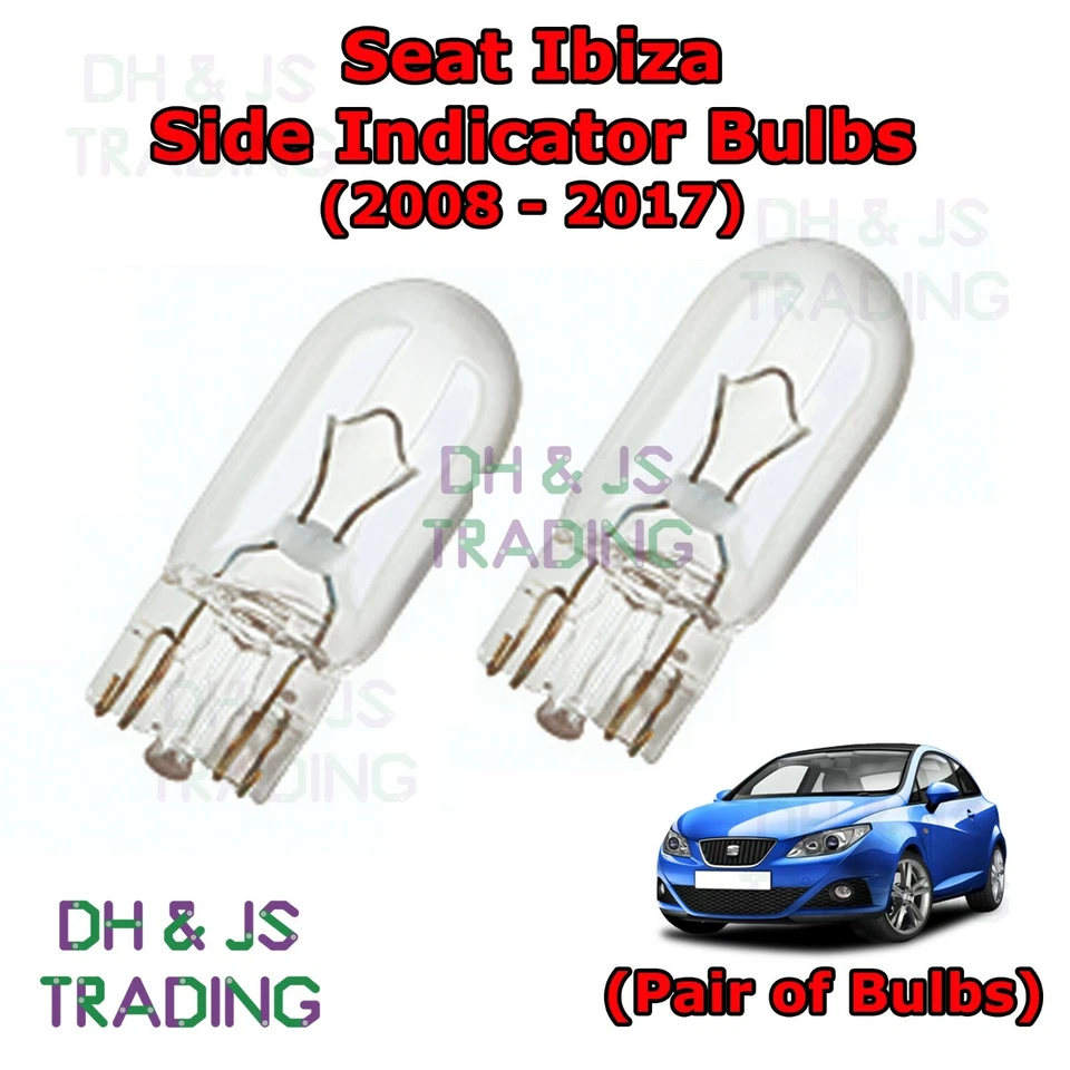 Para Seat Ibiza Bombillas Indicadoras Laterales Bombillas Indicadoras Laterales Luces MK4 (08-17) Foto 1 de 1
