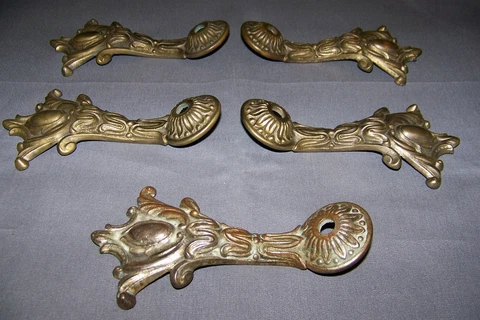 5 - Vintage, Cast - Brass, Curved Ormolu - SEE DESCRIPTION Cover