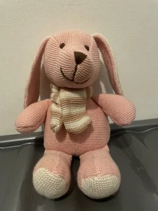 Tiny Treasures - 9” Pink knitted Dog Bear - Picture 1 of 5