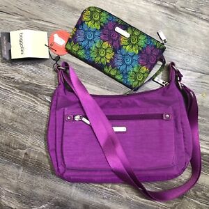 NWT Baggallini “Out And About”  Crossbody Bag Orchard + RFID removable wristlet