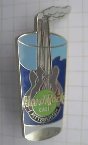 HARD ROCK CAFE / PITTSBURGH GLASS SMOKESTACK GUITAR .......... HRC Pin (300j) - Picture 1 of 1