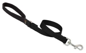 2 Foot Traffic Leash by Lupine 3/4 in Wide Black Padded Handle for Control - Picture 1 of 2