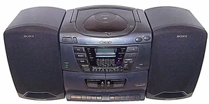 Sony CFD-ZW160 Ghettoblaster Ghettoblaster CD Radio Kassette mit Mega Bass (CD-Fehler) - Bild 1 von 10
