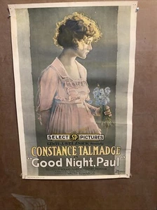 GOOD NIGHT, PAUL CONSTANCE TALMADGE POSTER VINTAGE 1970 - Foto 1 di 5