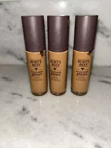 3 Burt's Bees Goodness Glows Full Coverage Liquid Makeup, 1.0 fl oz WALNUT - Picture 1 of 2