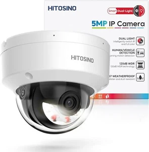 Hikvision OEM 5MP ColorVu IP POE Camera MIC Outdoor Dome US - Picture 1 of 9