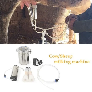 2L Portable Electric Milking Machine Vacuum Pump Fit Farm Cow Sheep Goat AU Plug - Bild 1 von 12