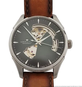 Hamilton Jazzmaster H32675560 Green Dial Automatic Mens Watch Box Papers - Picture 1 of 8