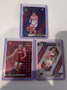 2024-25 Mosaic Reed Sheppard RC Lot: 3 NBA Debut/199, City Edition Silver, Red - Picture 1 of 2
