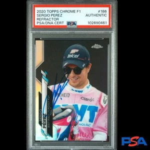 Sergio Checo Pérez 2020 Topps cromo F1 variación refractor automático PSA auténtico - Imagen 1 de 3