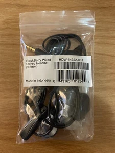 NEW OEM BlackBerry HDW-14322-001 3.5mm Stereo Headset for Curve 8310 8320 8330 - Zdjęcie 1 z 2