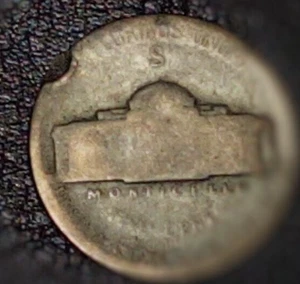 MINT ERROR Coin 5c 1943 S JEFFERSON NICKEL  - Picture 1 of 3