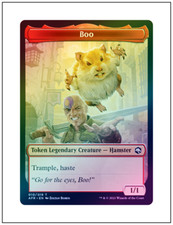 1x Foil Boo Token, Adventures in Forgotten Realms, MTG NM