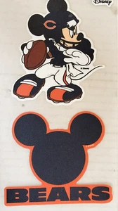 NFL Chicago Bears - Perfect Cut Decals - 2-Pack, New (Mickey Mouse) - Picture 1 of 3