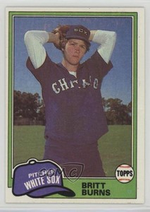 1981 Topps Britt Burns #412 Rookie RC