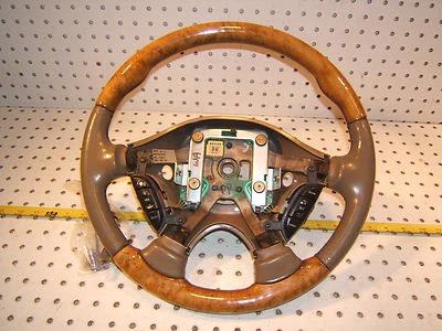 Jaguar 2000 S Type Leather WOOD Steering OEM 1 Wheel,No bag cover,XR833F563CAEK - Image 1 of 4